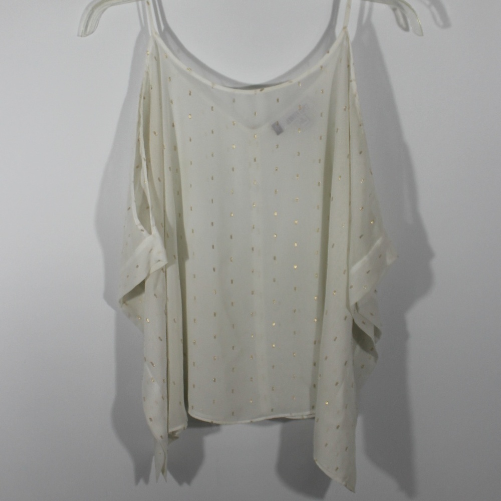 Jennifer Lopez cream/beige blouse XL